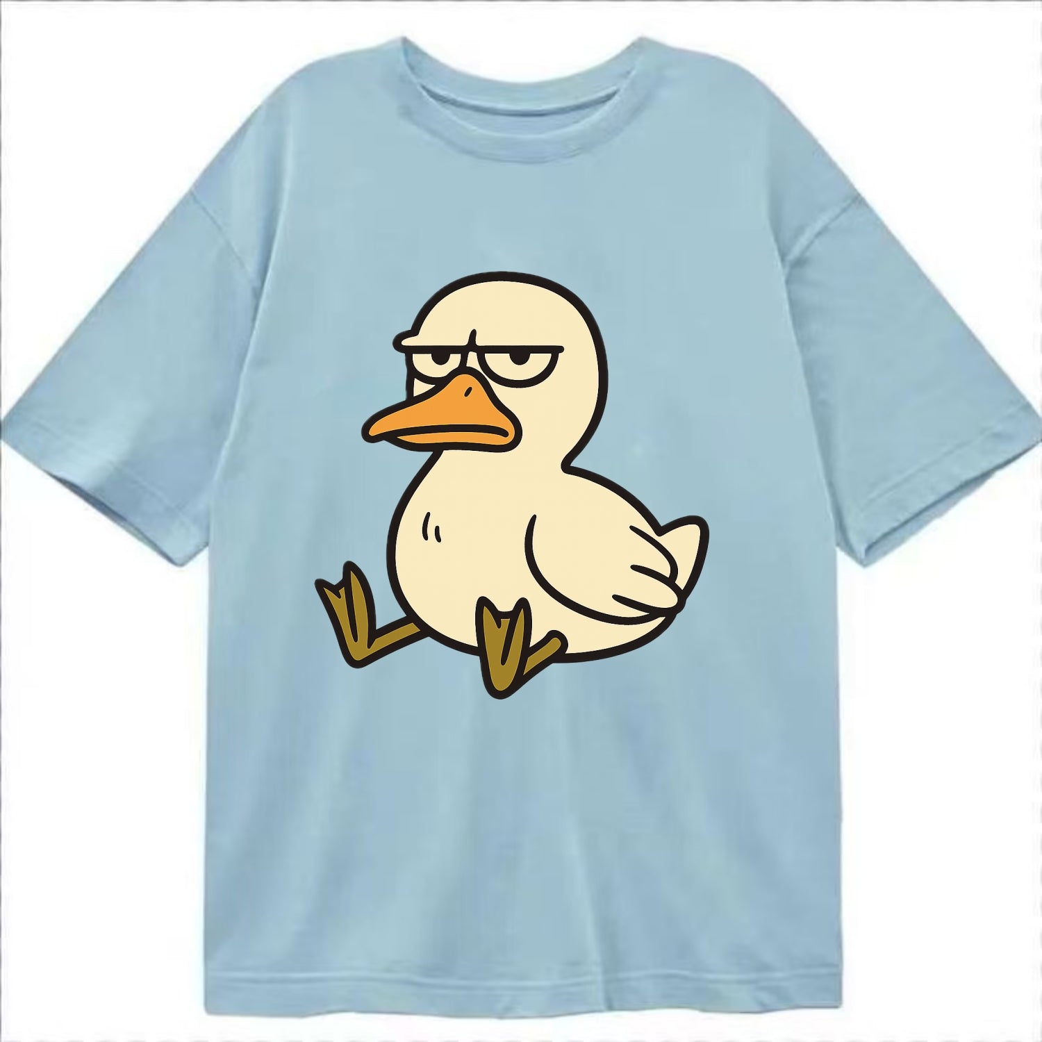 The Duck Judging Silently - Classic T-shirt - Light Blue