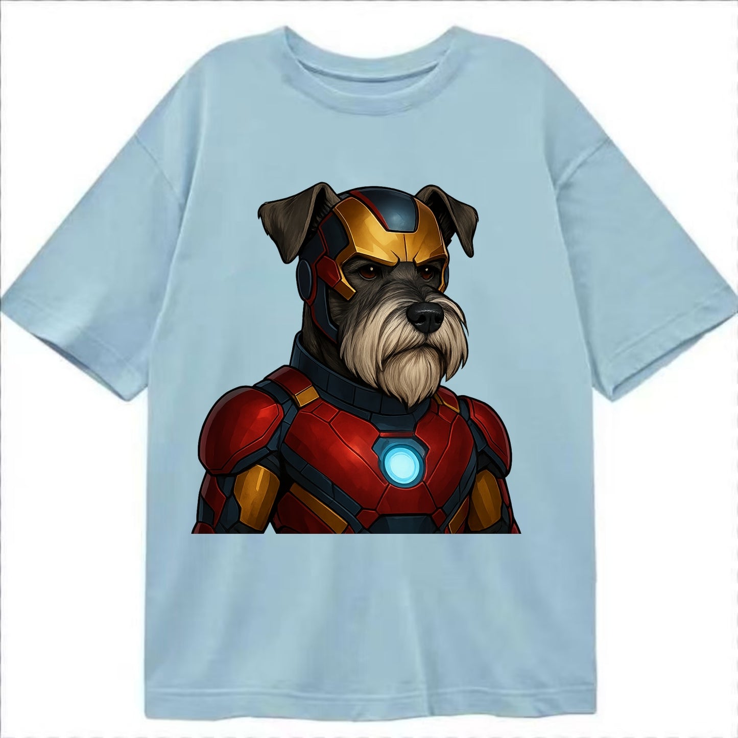 Schnauzer Tech Hero  - Classic T-shirt - Light Blue