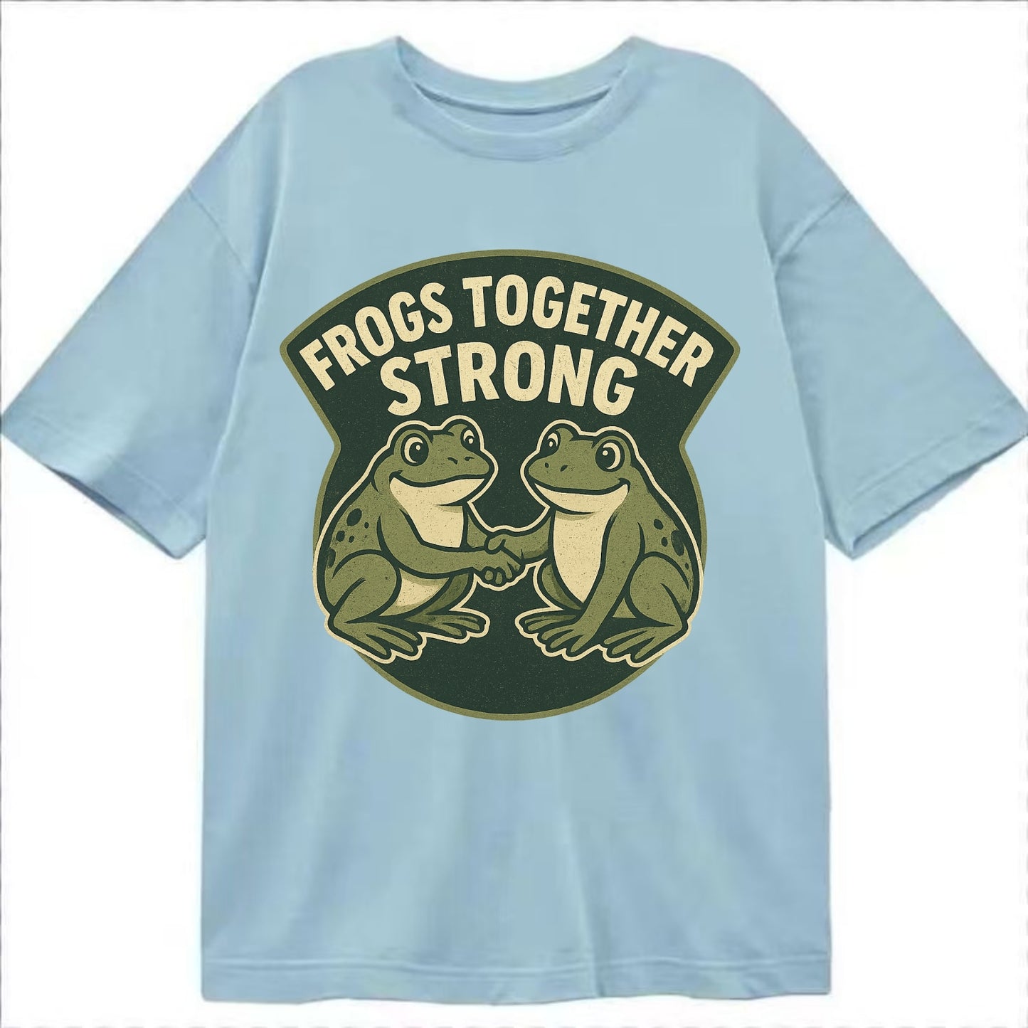 Frogs Together Strong 3 - Classic T-shirt - Light Blue