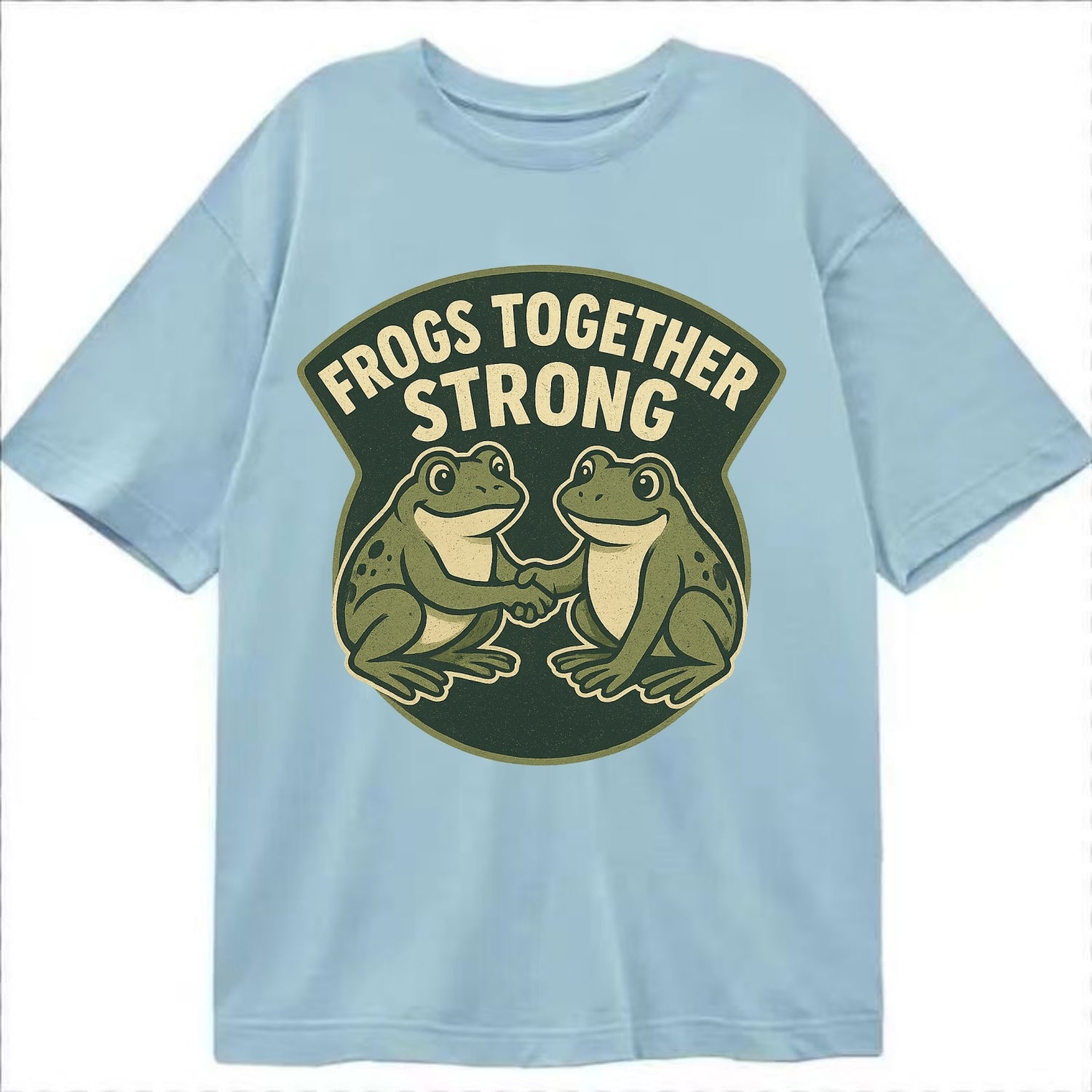 Frogs Together Strong 3 - Classic T-shirt - Light Blue