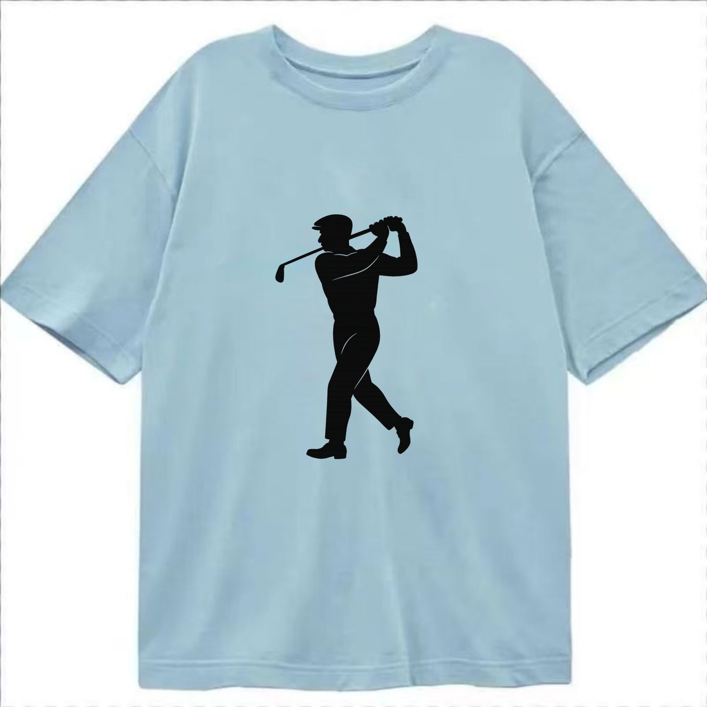 Golfer perfect swing follow-through - Classic T-shirt - Light Blue