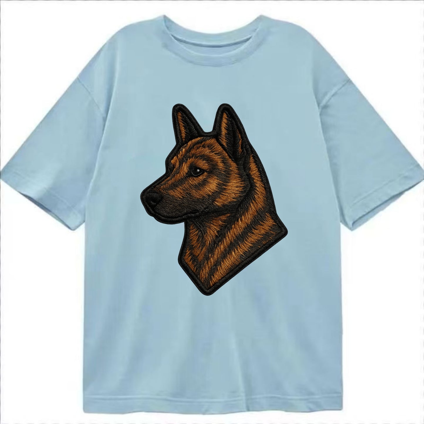 Kai Ken - Modern tiger dog logo with bol - Classic T-shirt - Light Blue