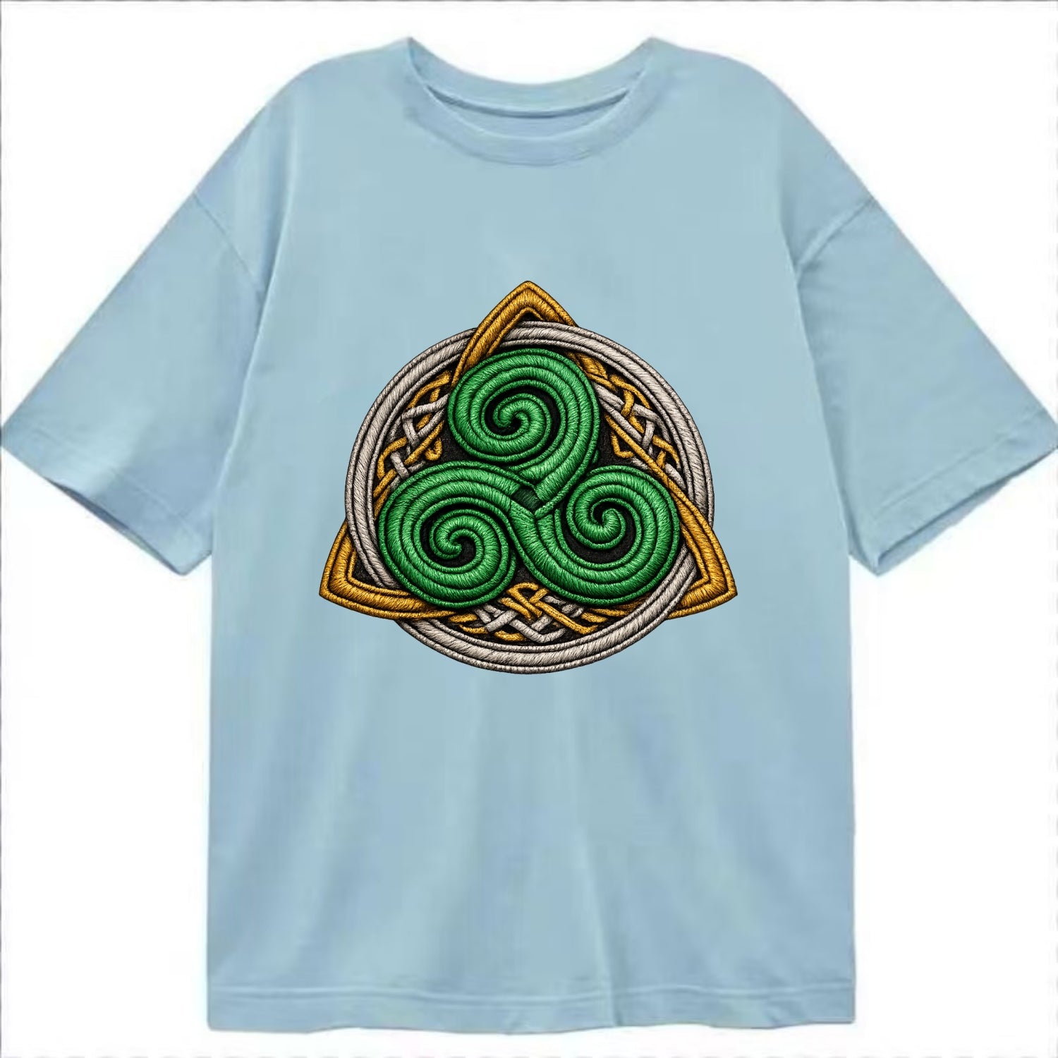 Spiral Knot Triskele - Classic T-shirt - Light Blue