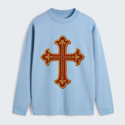 Armenian Cross - Classic Long Sleeve Shirt - Light Blue