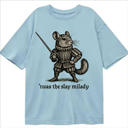 Chinchilla Noble  - Classic T-shirt - Light Blue