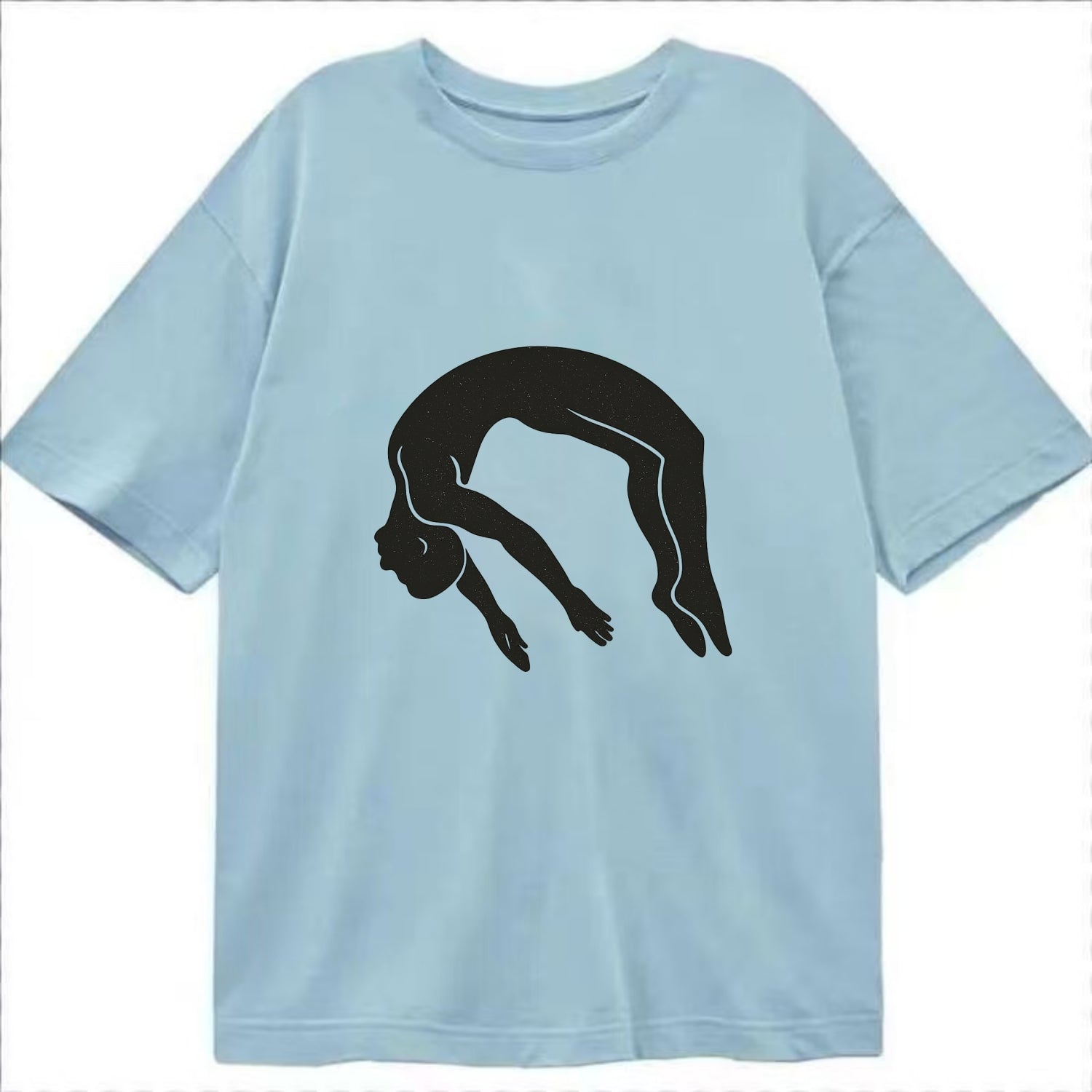 Gymnast doing a backflip - Classic T-shirt - Light Blue