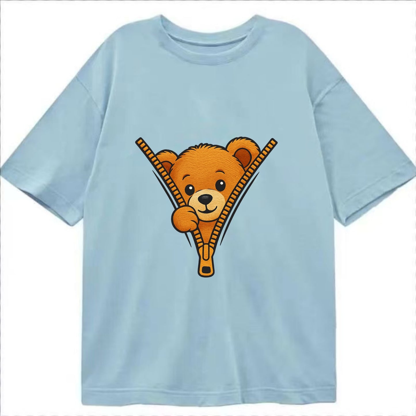 zipper bear - Classic T-shirt - Light Blue