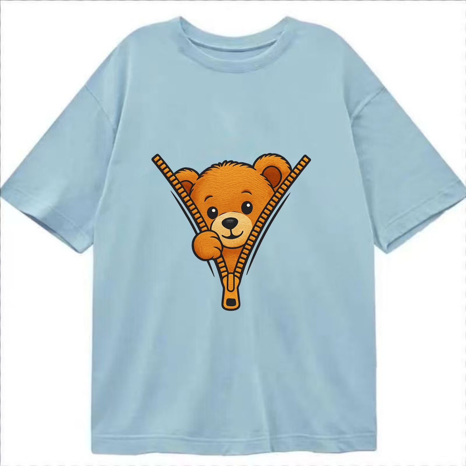 zipper bear - Classic T-shirt - Light Blue