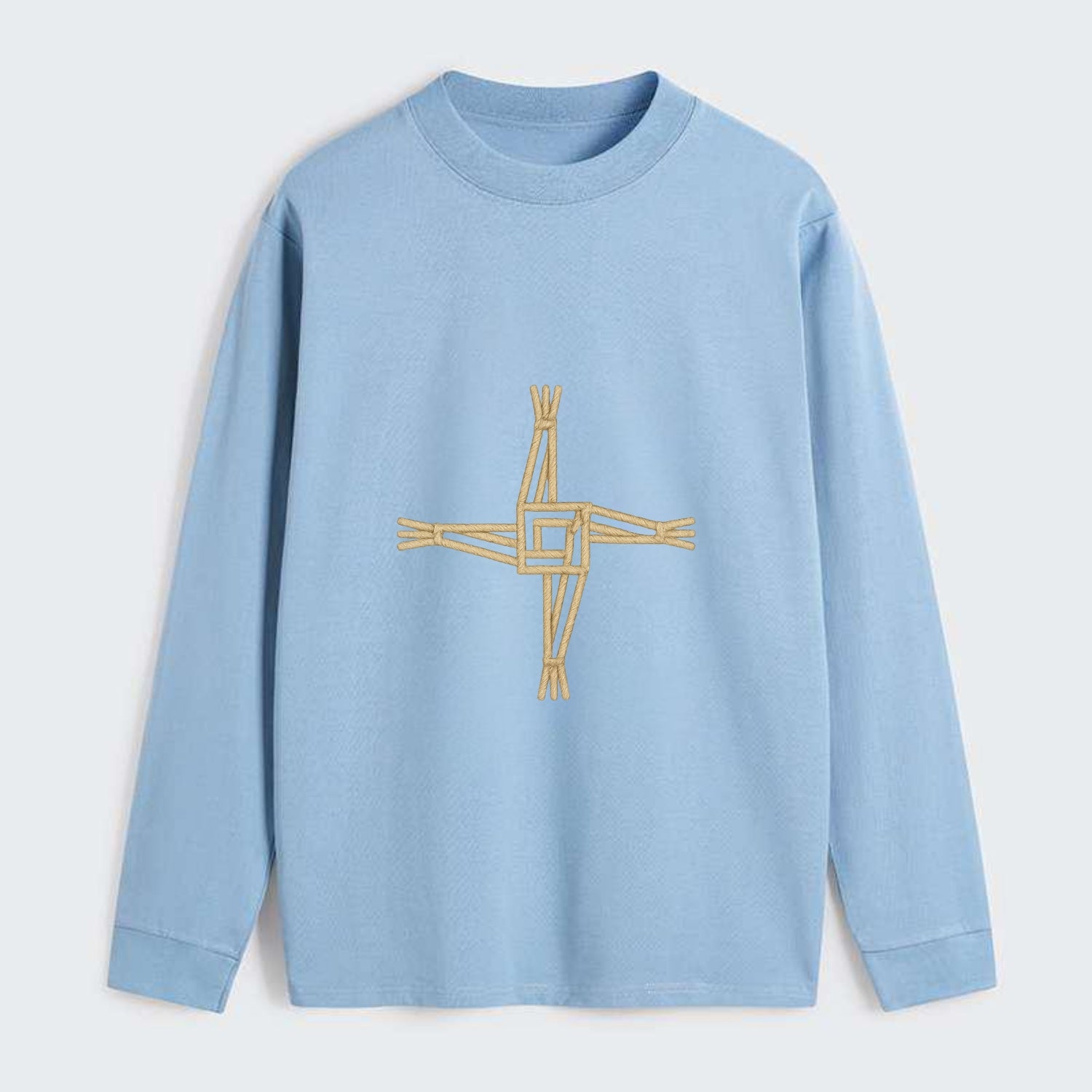 Saint Brigid's Cross  - Classic Long Sleeve Shirt - Light Blue
