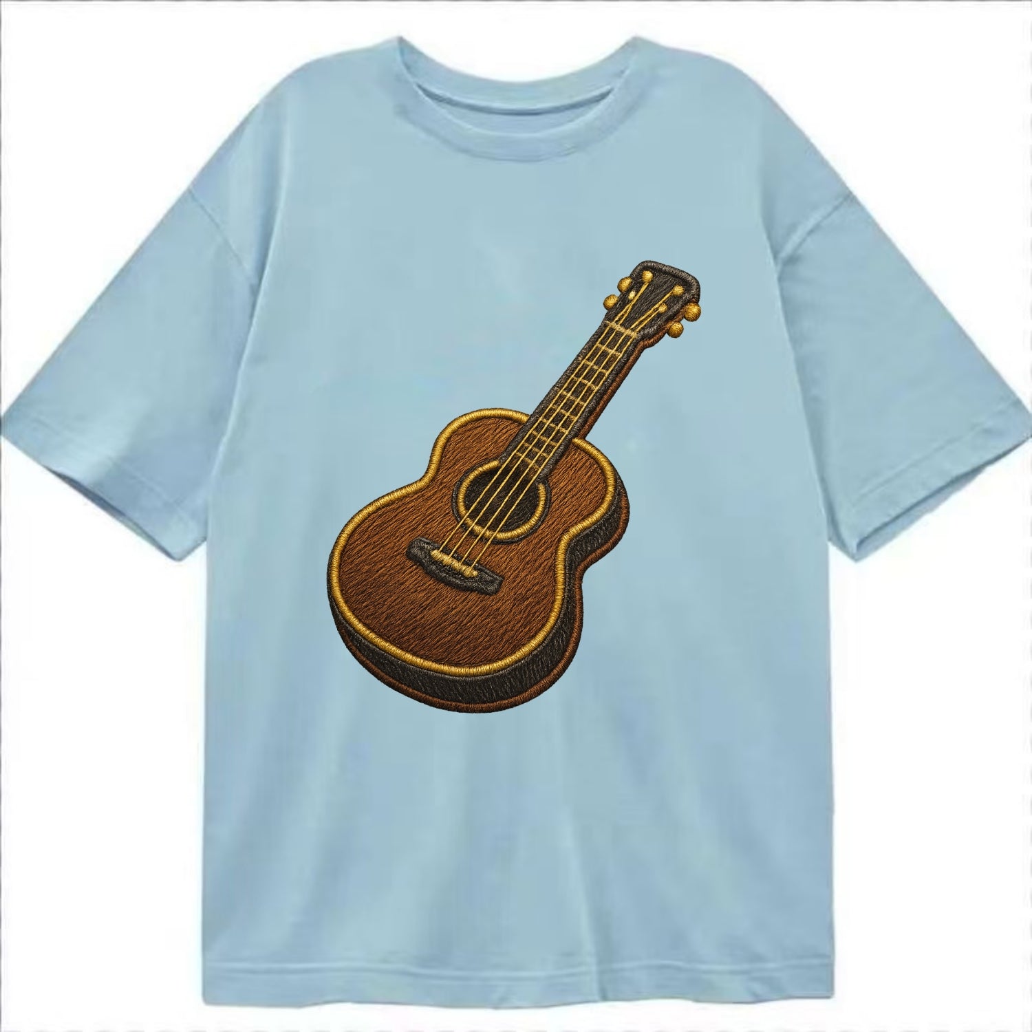 Vintage Guitar  - Classic T-shirt - Light Blue