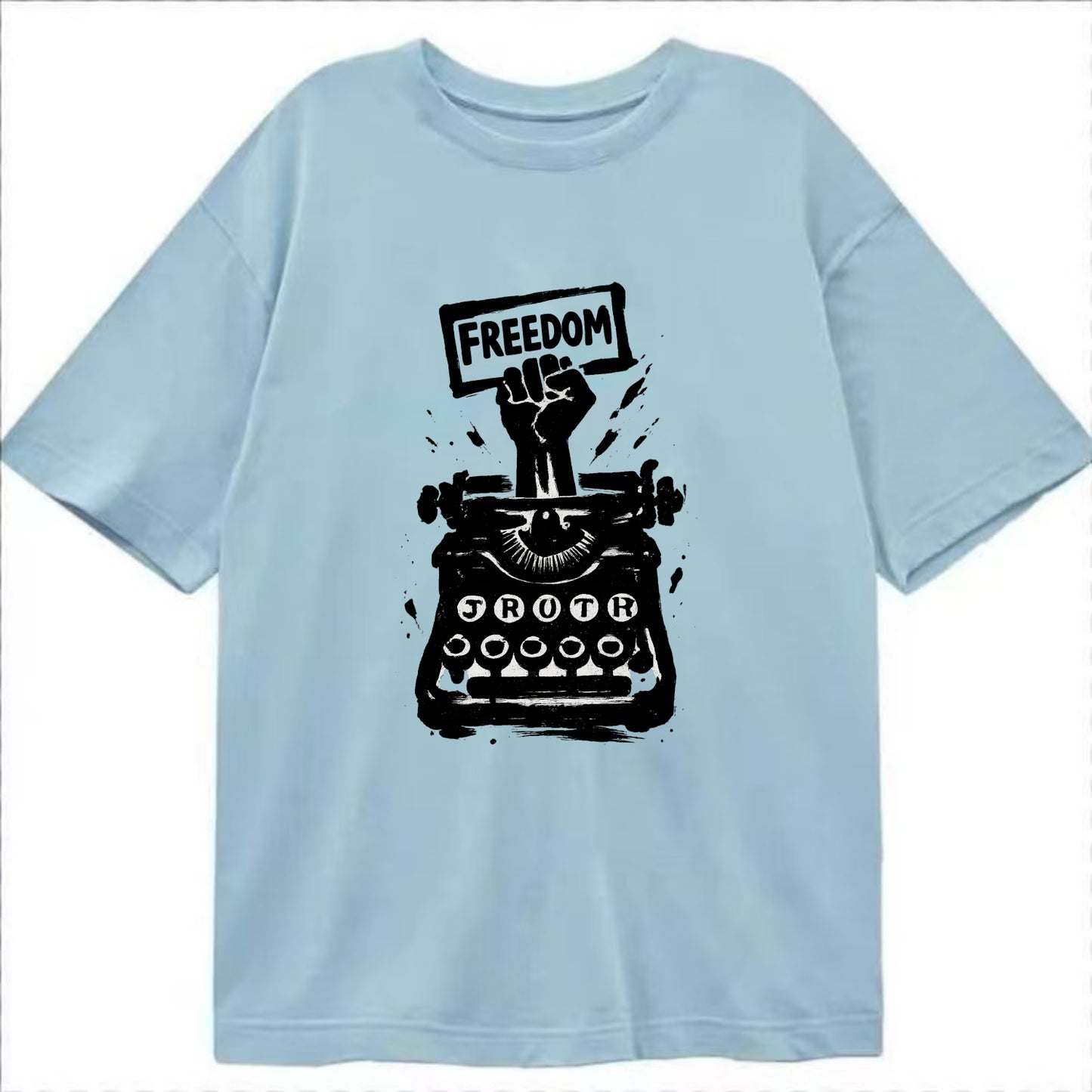 Typewriter keys - journalism and truth ink art - Classic T-shirt - Light Blue