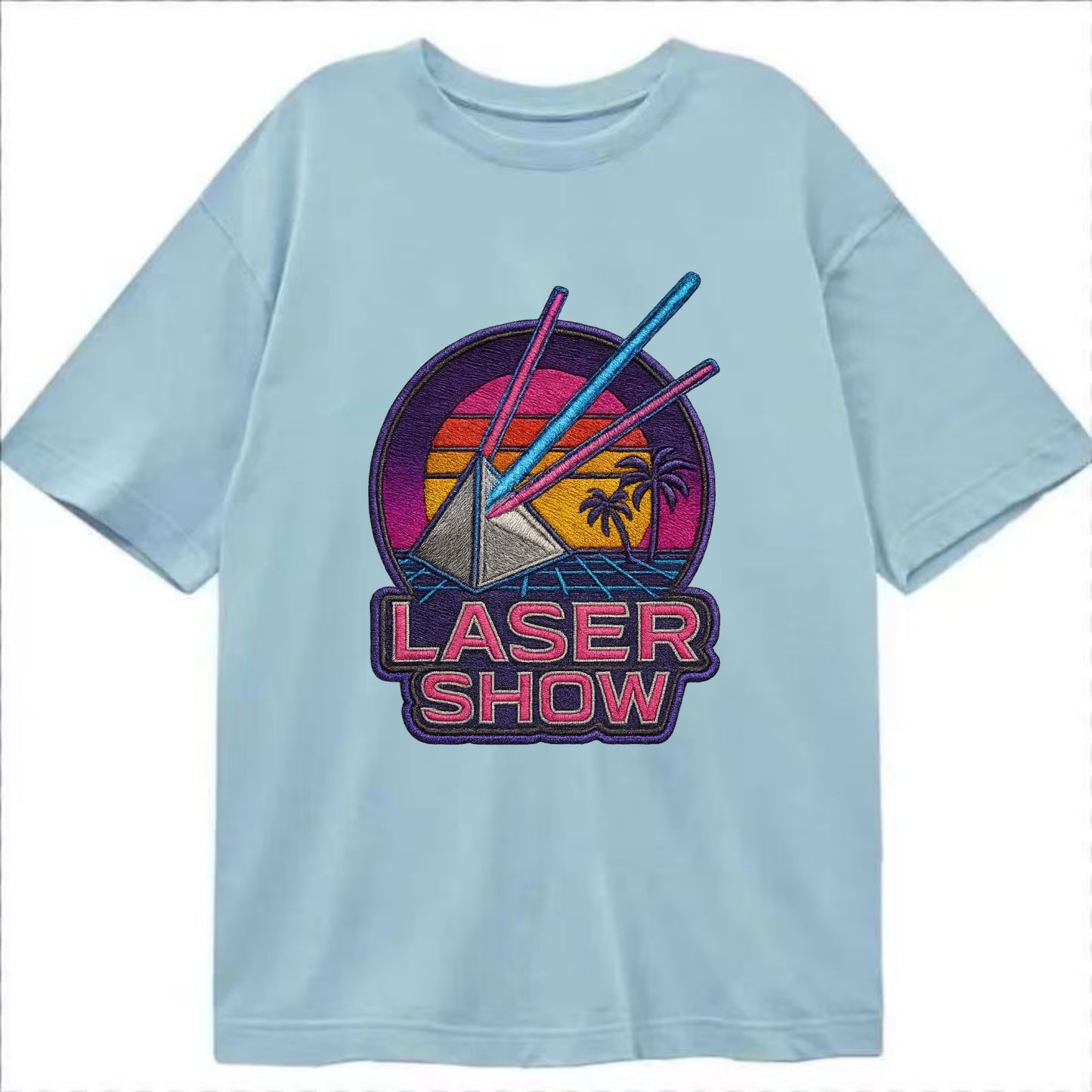 Laser Show - Classic T-shirt - Light Blue