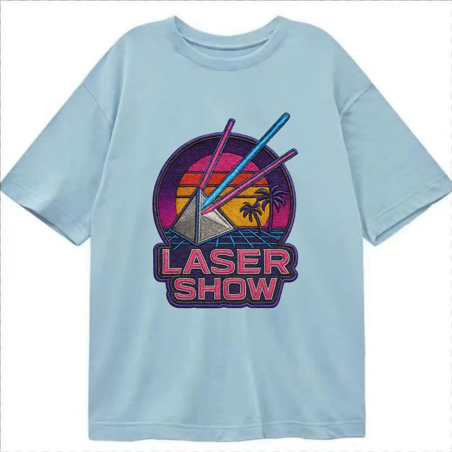 Laser Show - Classic T-shirt - Light Blue
