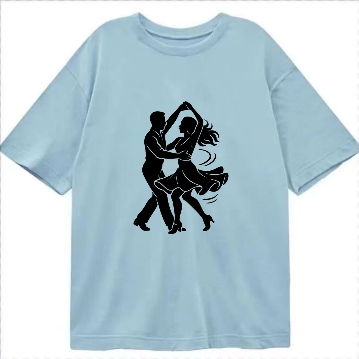Salsa dancers spinning turn - Classic T-shirt - Light Blue