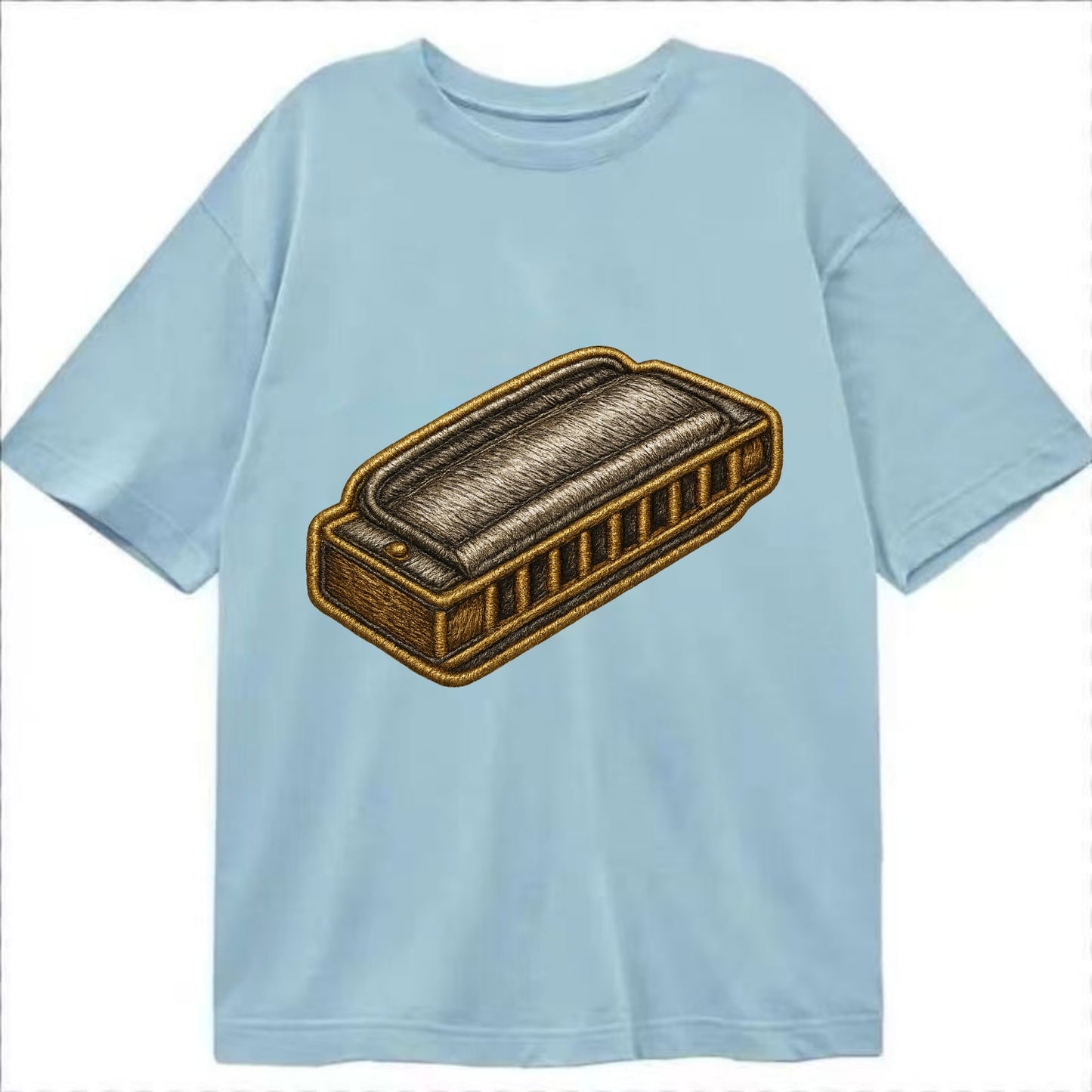 Harmonica  - Classic T-shirt - Light Blue