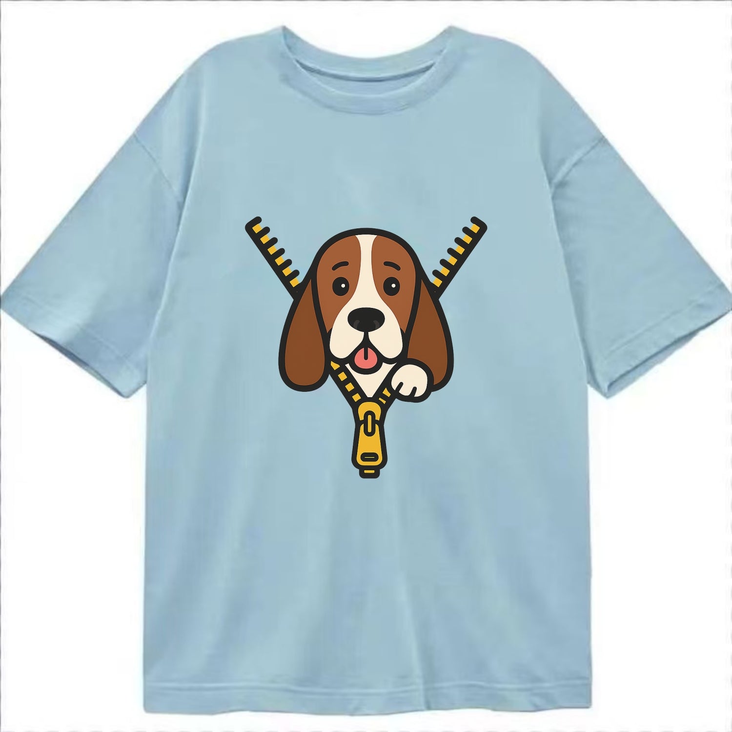 Basset Hound - Classic T-shirt - Light Blue