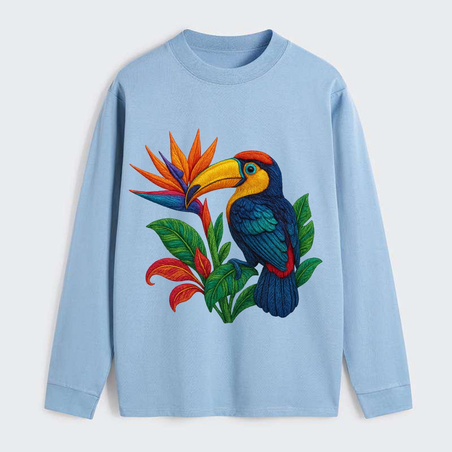 Toucan Paradise - Classic Long Sleeve Shirt - Light Blue