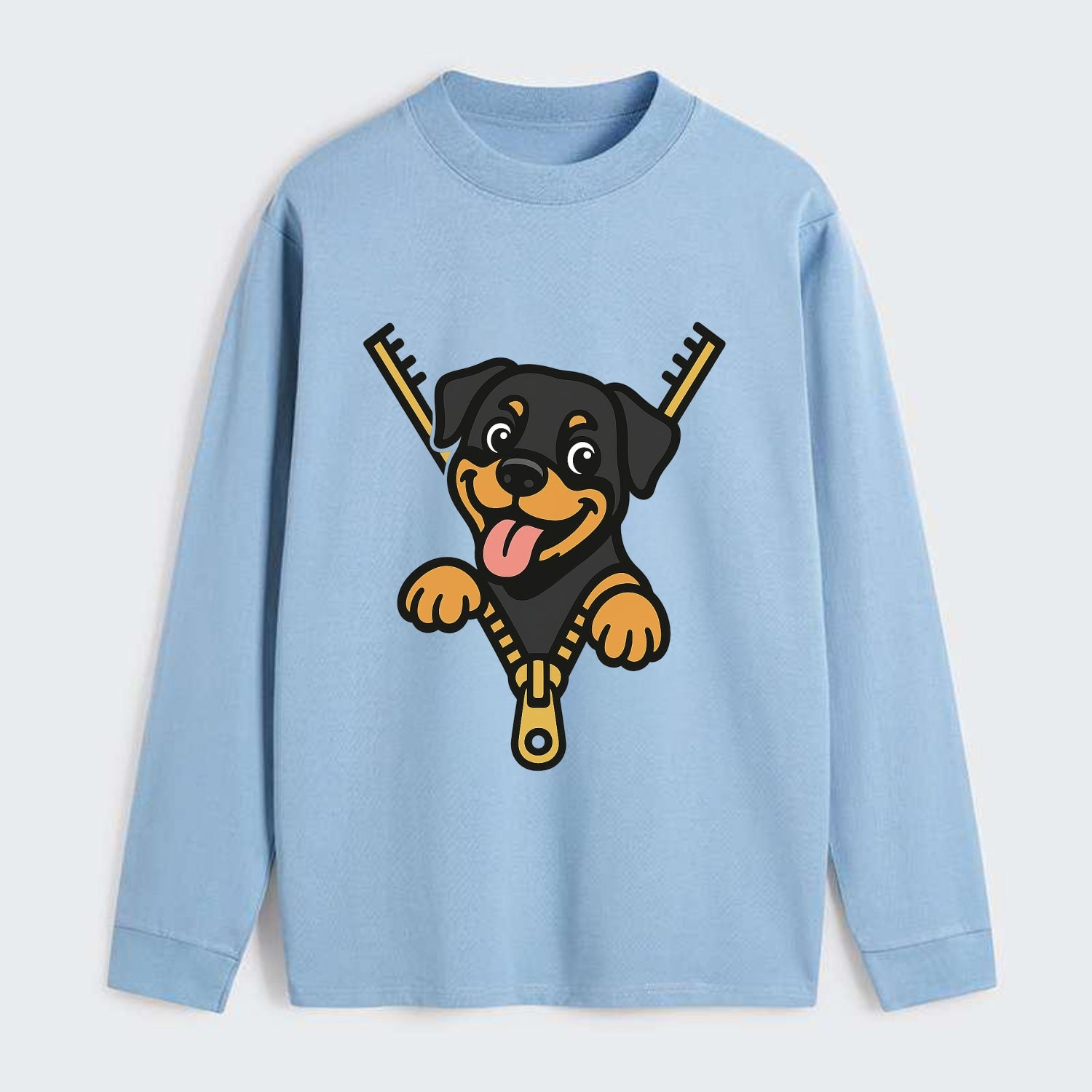 Rottweiler - Classic Long Sleeve Shirt - Light Blue