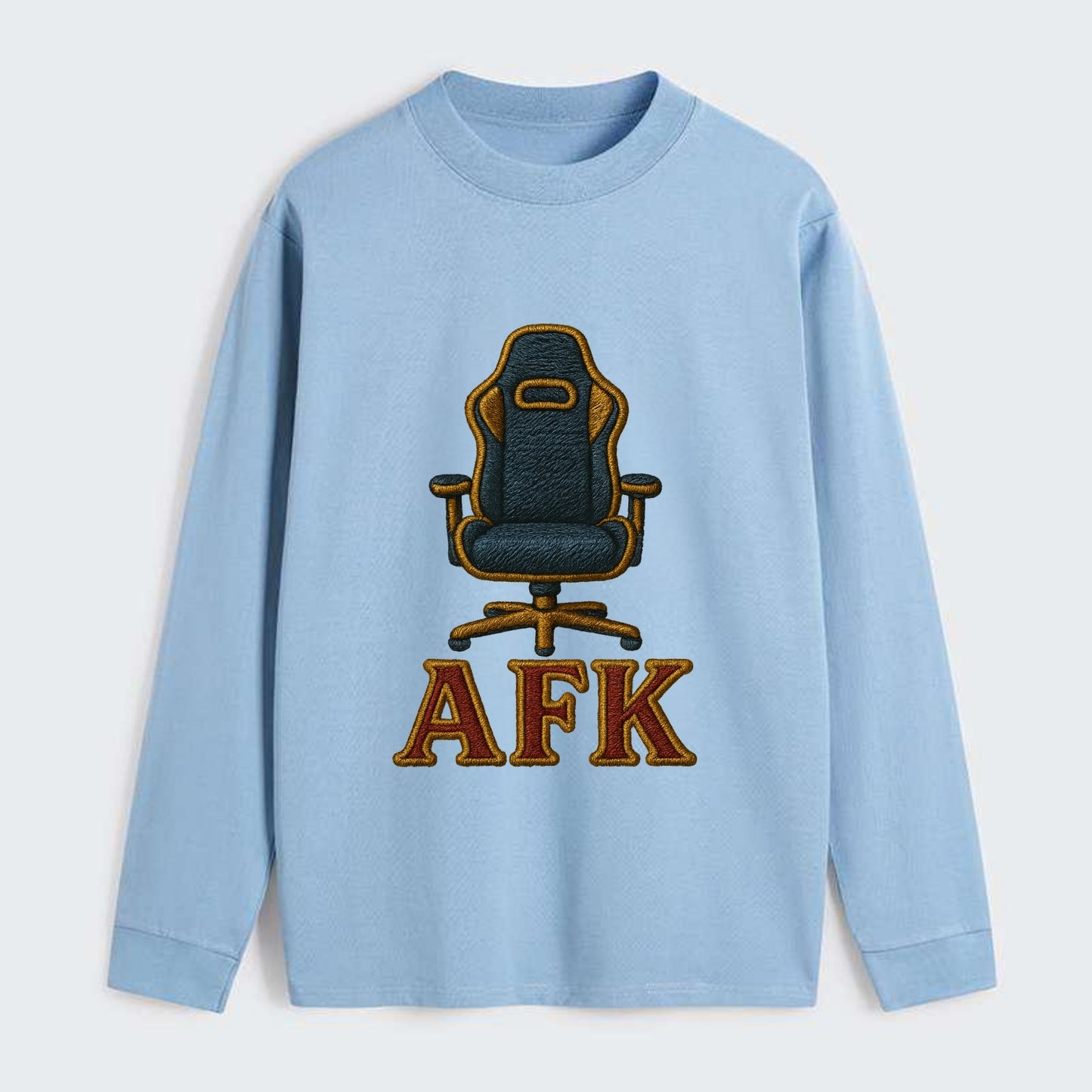 AFK   - Classic Long Sleeve Shirt - Light Blue