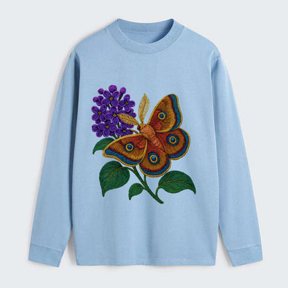Polyphemus Moth - Classic Long Sleeve Shirt - Light Blue