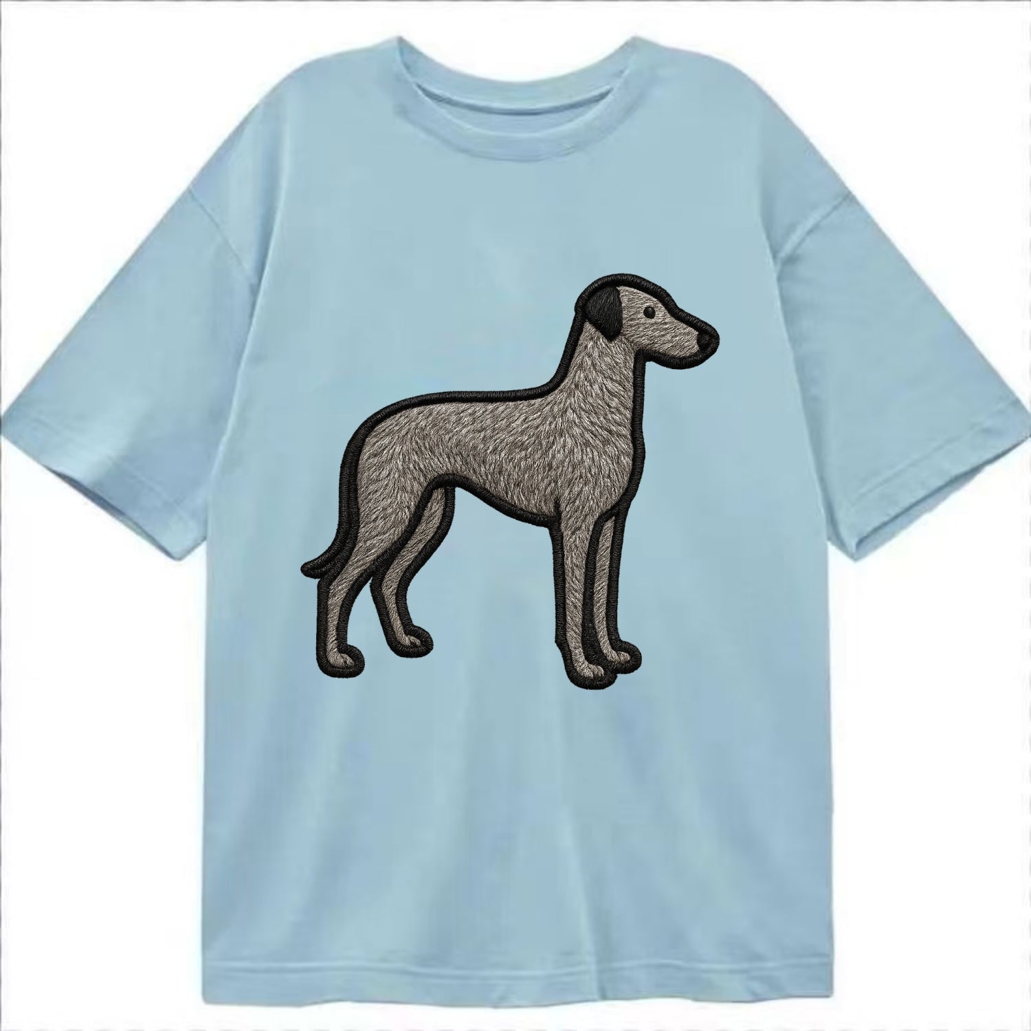 Scottish Deerhound - Trendy hound silhou - Classic T-shirt - Light Blue