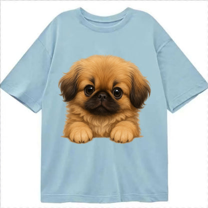 Pekingese  - Classic T-shirt - Light Blue