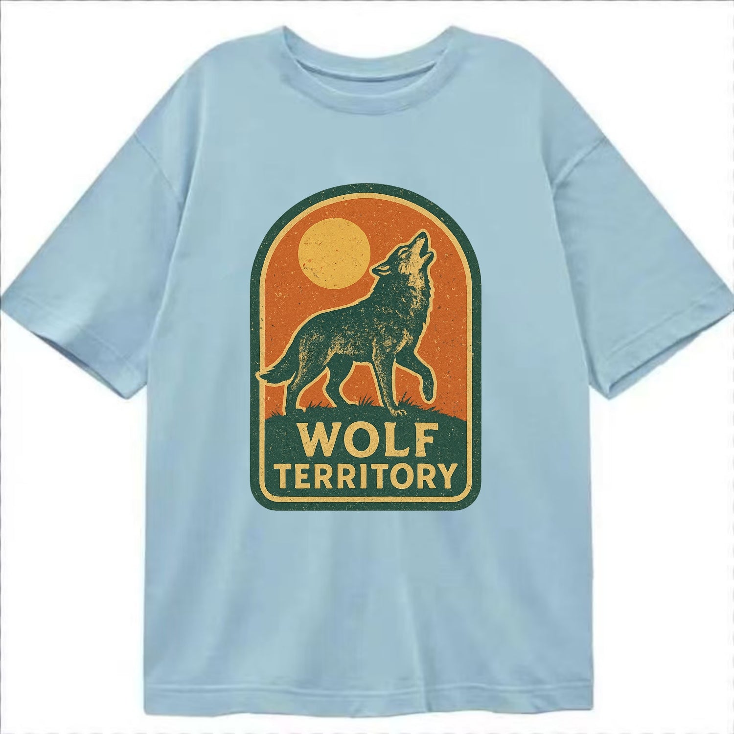 Wolf Territory Marking  - Classic T-shirt - Light Blue
