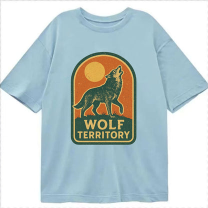 Wolf Territory Marking  - Classic T-shirt - Light Blue