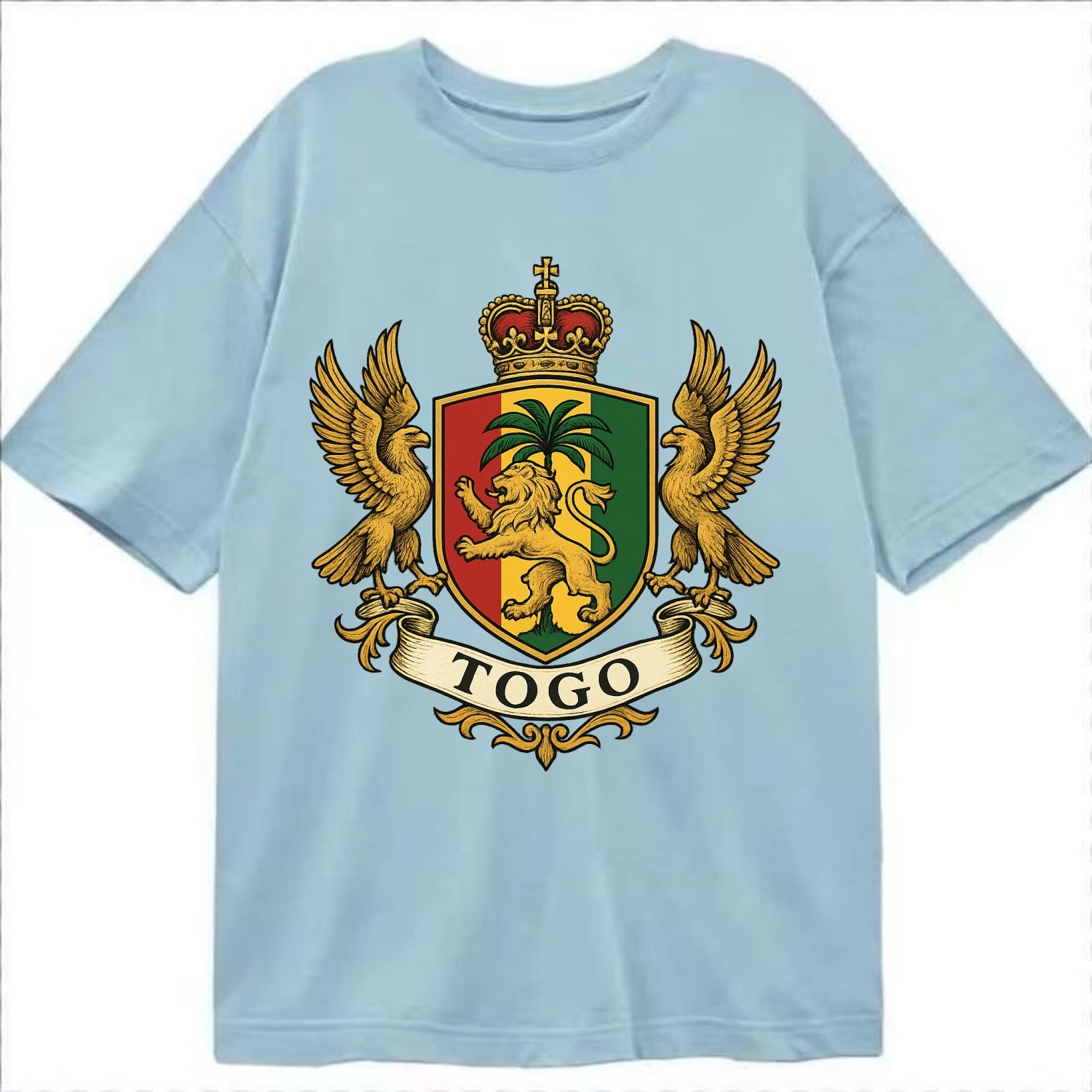 Togo Heritage Badge  - Classic T-shirt - Light Blue