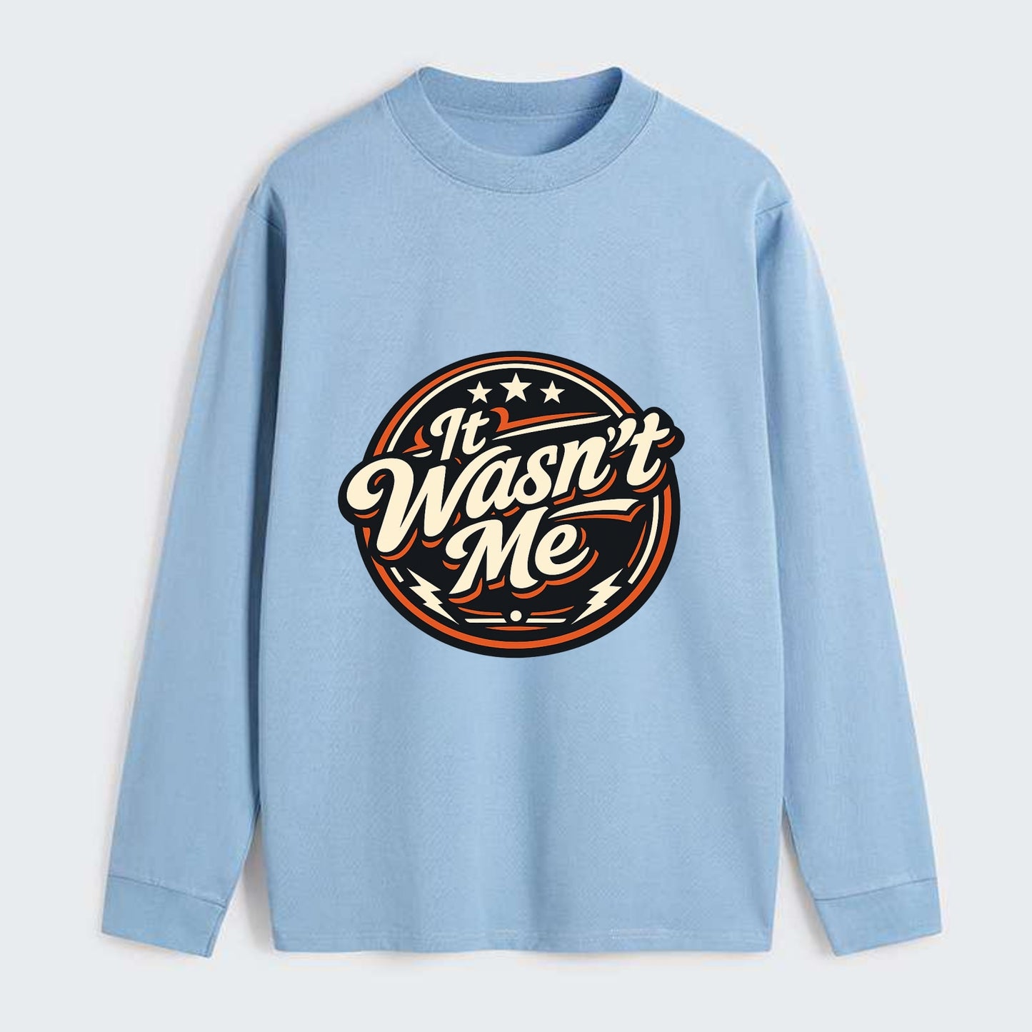 Unapologetic Rebel Emblem - Classic Long Sleeve Shirt - Light Blue