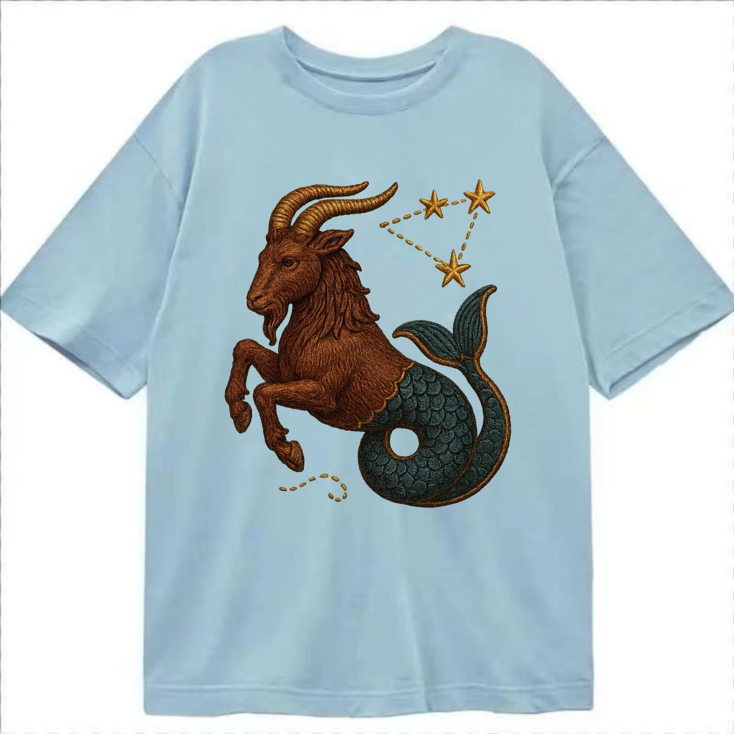 Capricorn Goat  - Classic T-shirt - Light Blue