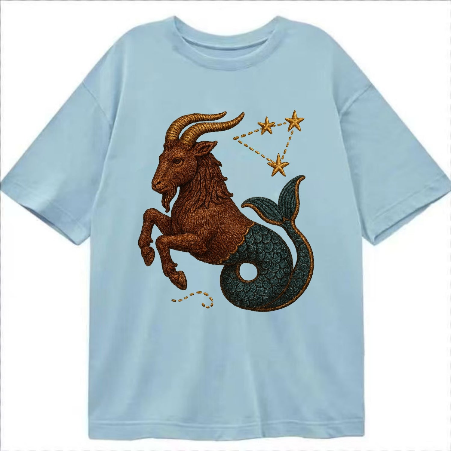 Capricorn Goat  - Classic T-shirt - Light Blue