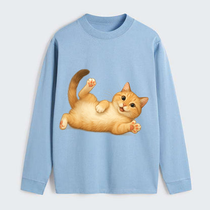 Therapy Cat  - Classic Long Sleeve Shirt - Light Blue