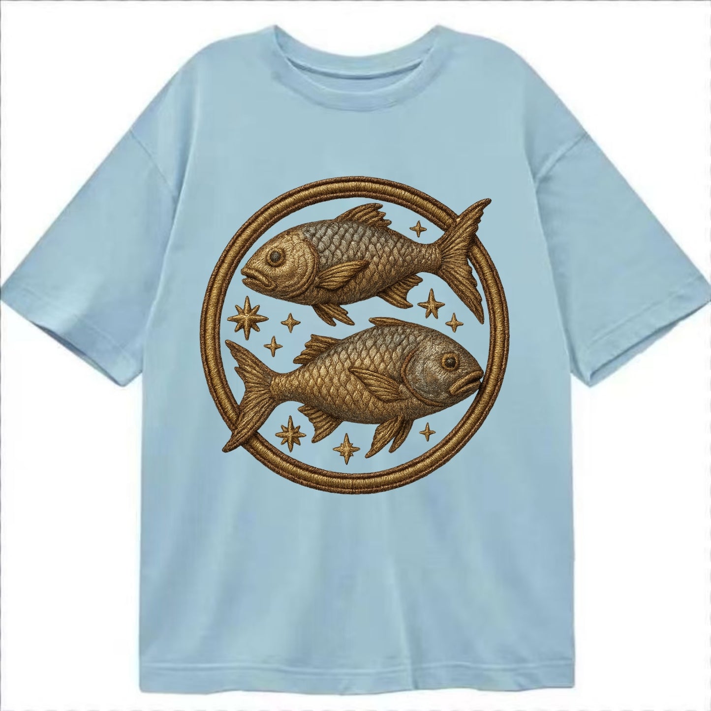 Pisces Fish  - Classic T-shirt - Light Blue