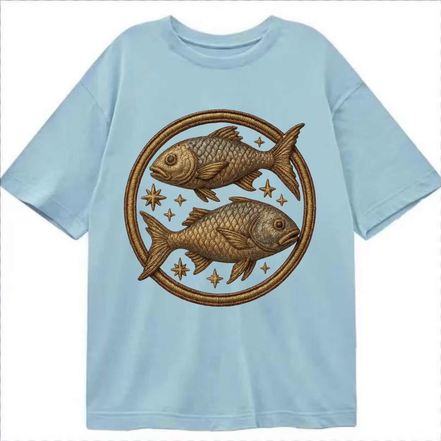 Pisces Fish  - Classic T-shirt - Light Blue
