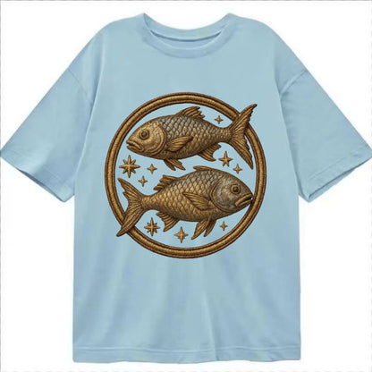 Pisces Fish  - Classic T-shirt - Light Blue