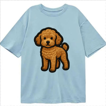 Toy Poodle - Trendy miniature design wit - Classic T-shirt - Light Blue