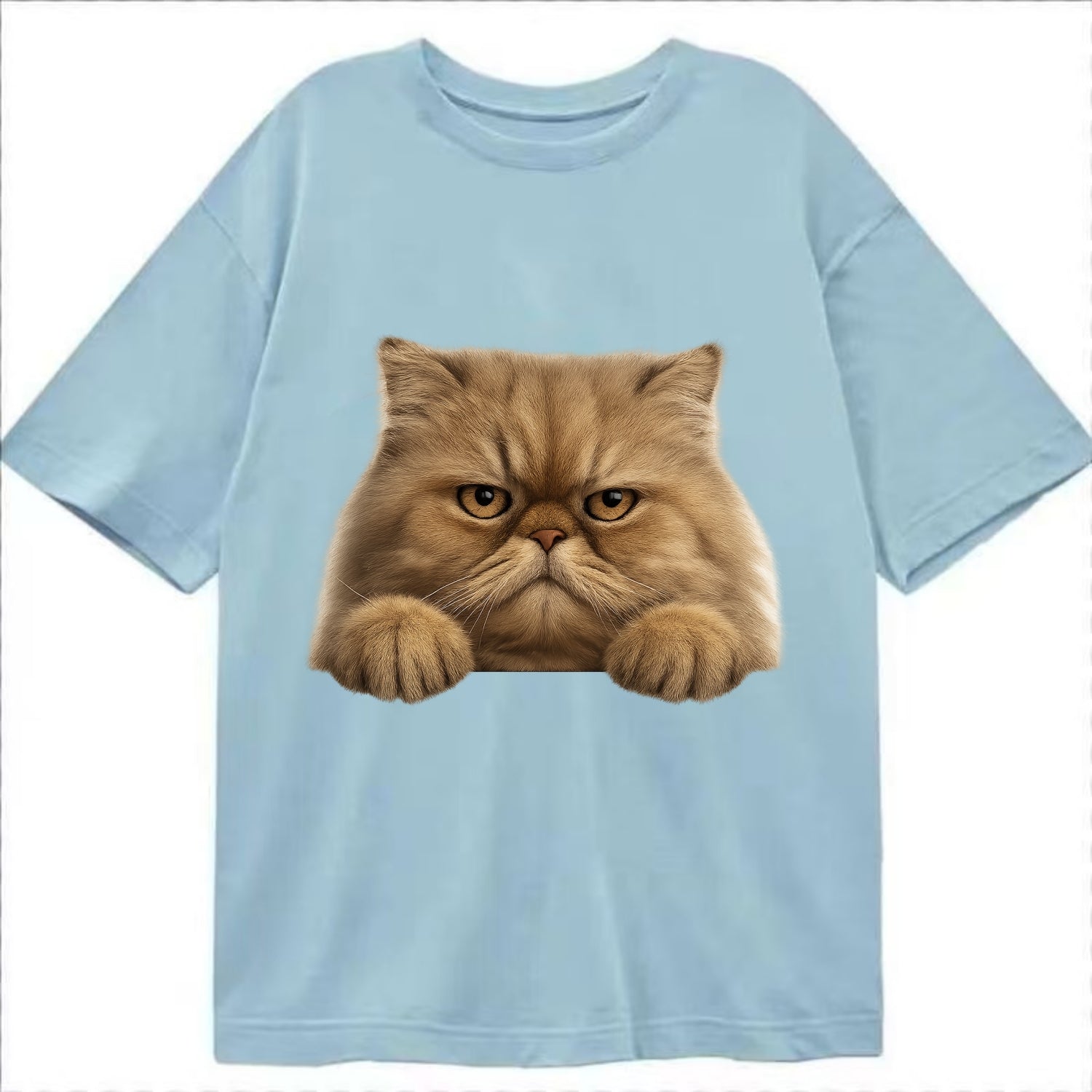 Persian Cat  - Classic T-shirt - Light Blue