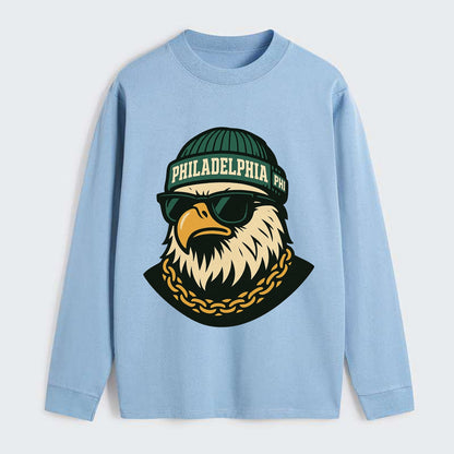 "eagle" "philadelphia" "phi" "green" "us East" - Classic Long Sleeve Shirt - Light Blue