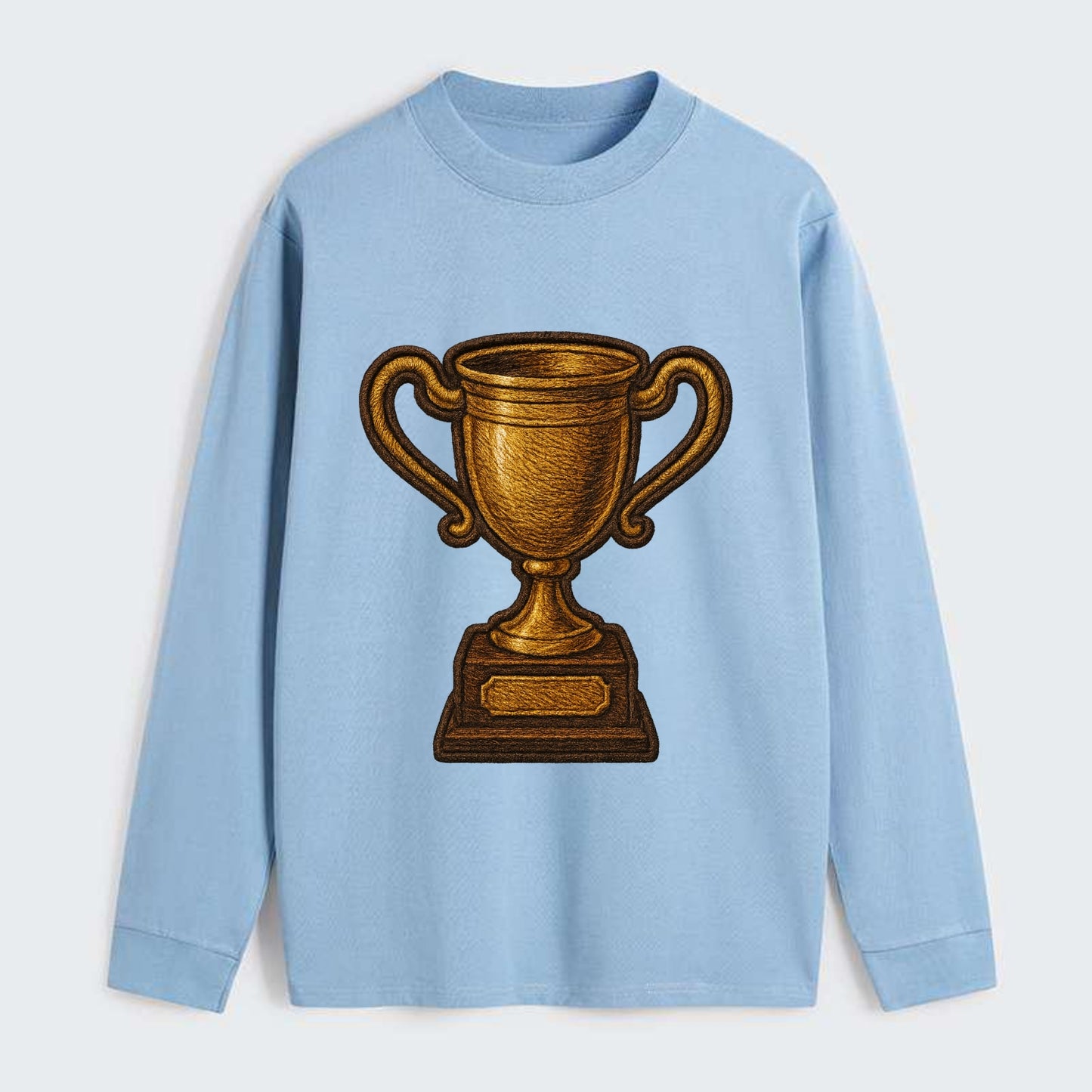 Trophy Cup  - Classic Long Sleeve Shirt - Light Blue