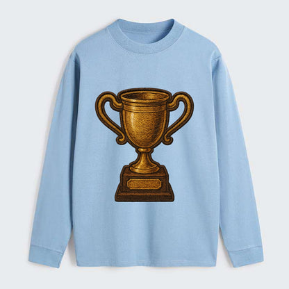 Trophy Cup  - Classic Long Sleeve Shirt - Light Blue