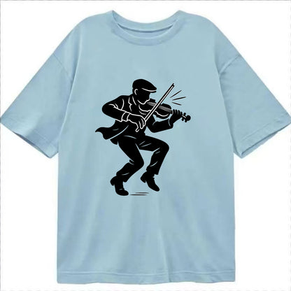Irish folk musician traditional jig - Classic T-shirt - Light Blue