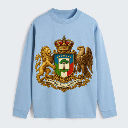 Equatorial Guinea Silk Cotton Tree Emblem - Classic Long Sleeve Shirt - Light Blue