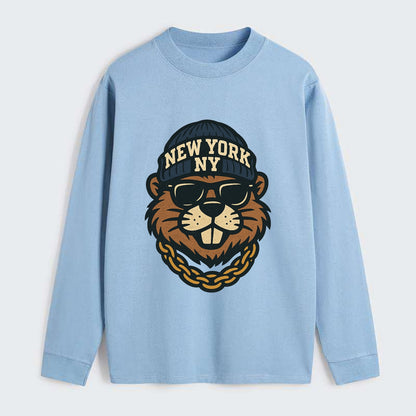 {"animal":"beaver","locationText":"NEW YORK","initials":"NY","beanieColo - Classic Long Sleeve Shirt - Light Blue
