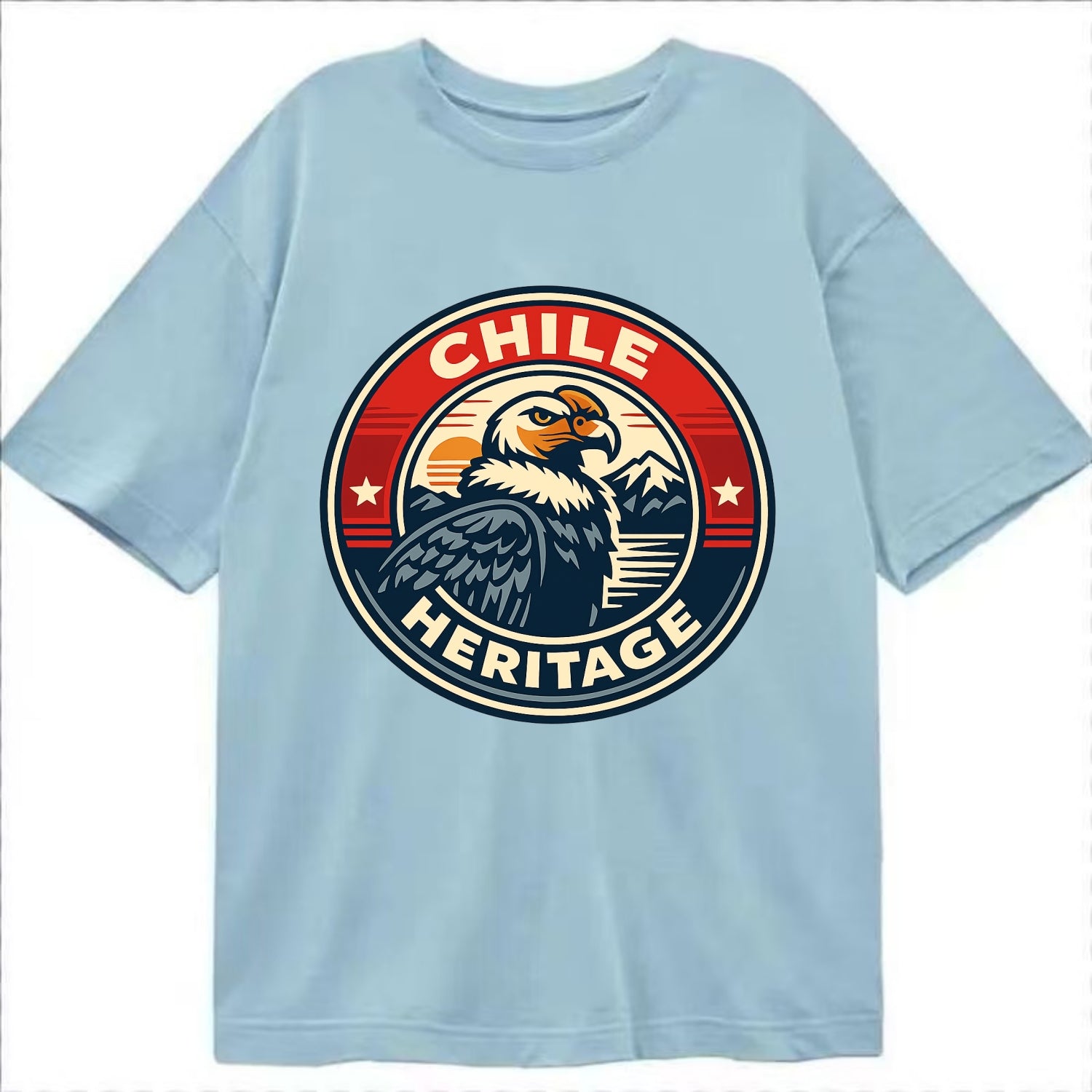 Andean Spirit Emblem - Classic T-shirt - Light Blue