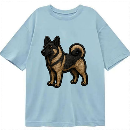 Norwegian Elkhound - Trendy Nordic desig - Classic T-shirt - Light Blue
