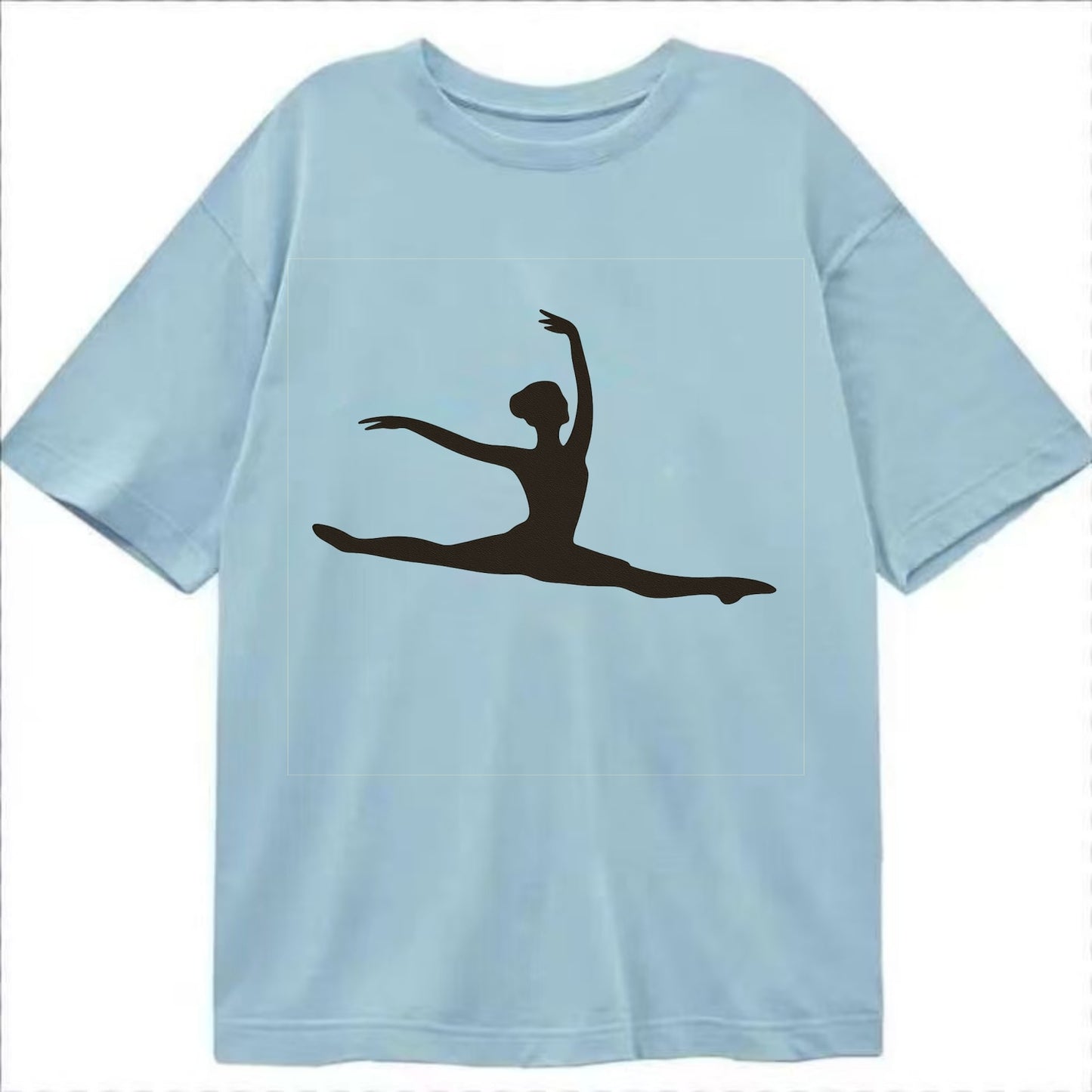 Ballet dancer in grand jete leap - Classic T-shirt - Light Blue