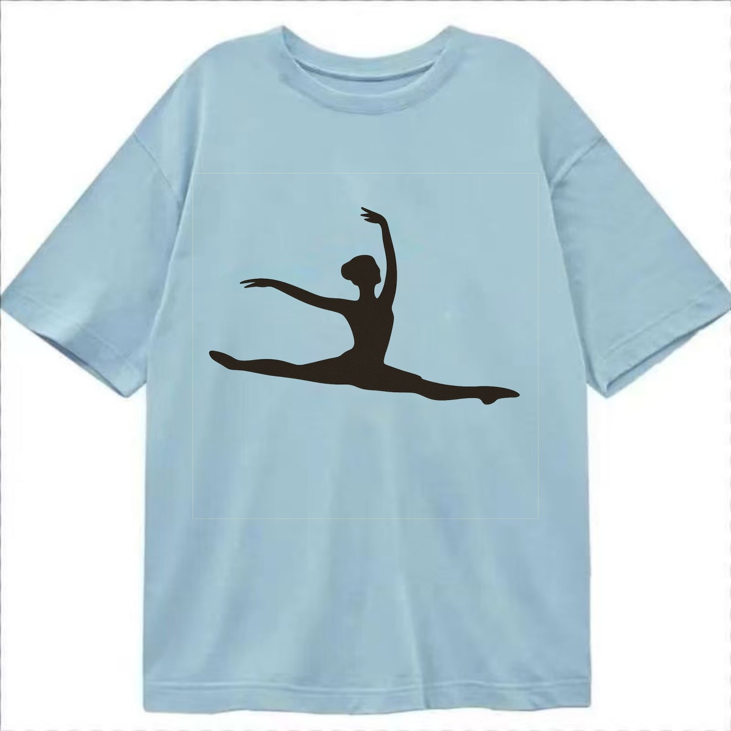 Ballet dancer in grand jete leap - Classic T-shirt - Light Blue
