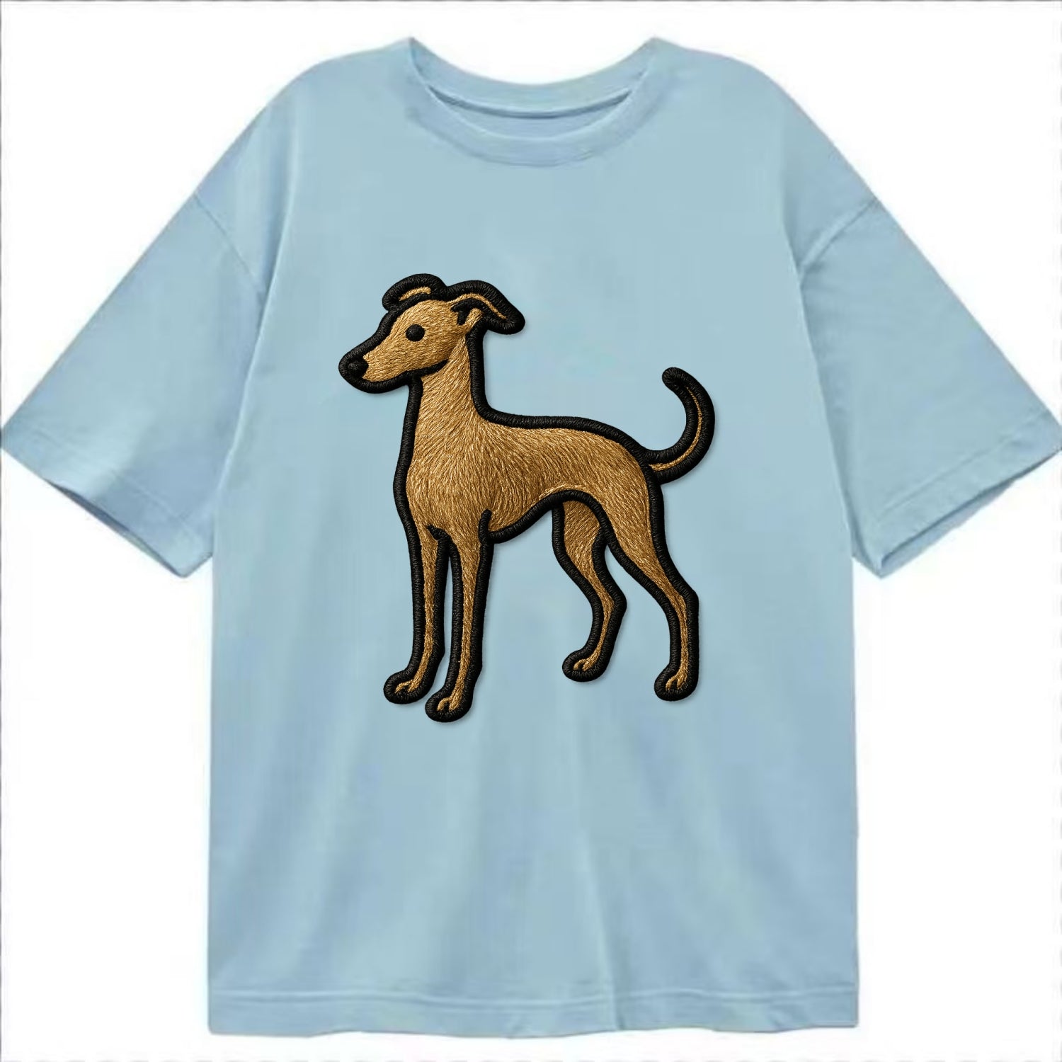 Italian Greyhound - Modern elegant silho - Classic T-shirt - Light Blue