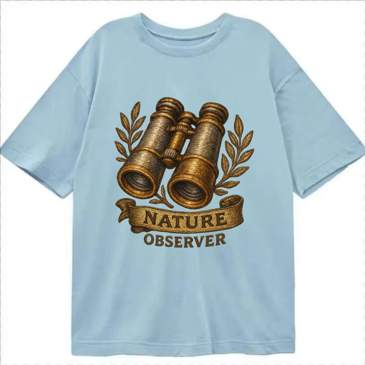 Binoculars for birdwatching - nature observer - Classic T-shirt - Light Blue